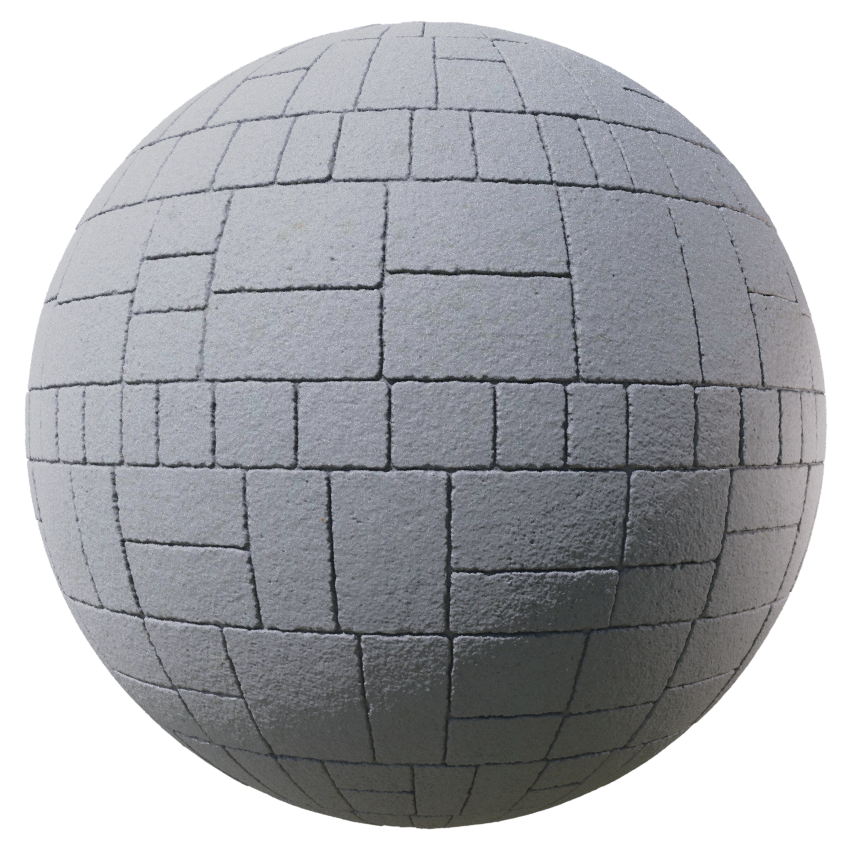 Mixture of sizes pavement